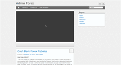 Desktop Screenshot of adminforex.com
