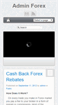 Mobile Screenshot of adminforex.com